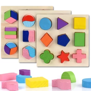 Puzzle bébé formes en bois Montessori
