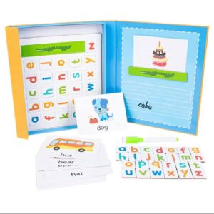 Livre éducatif magnétique, lettres géantes magnétiques de l'alphabet