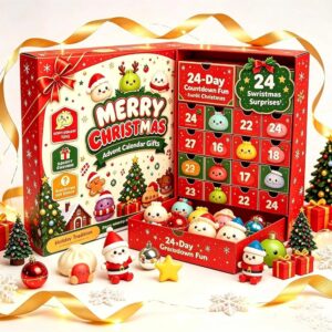 Calendrier de l'Avent squishy 24 surprises