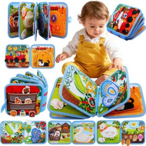 Livre sensoriel bébé en tissu Montessori