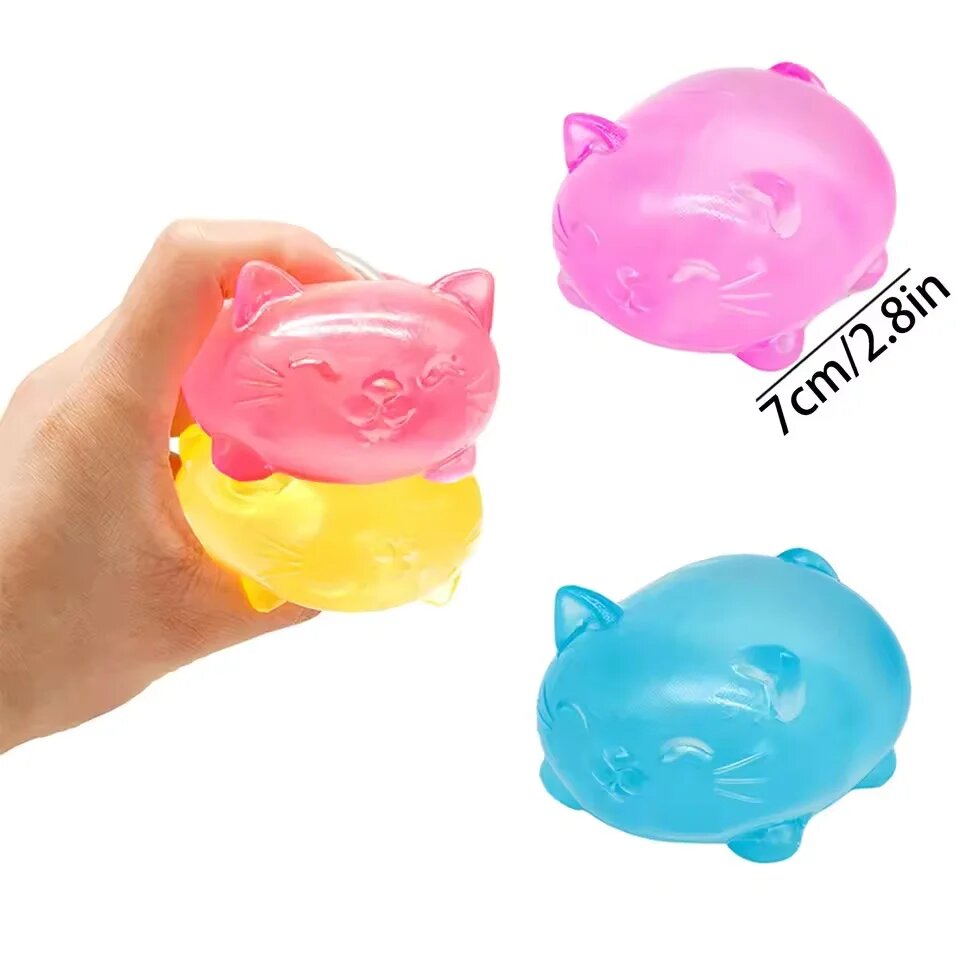 Squishy chat en gel anti-stress