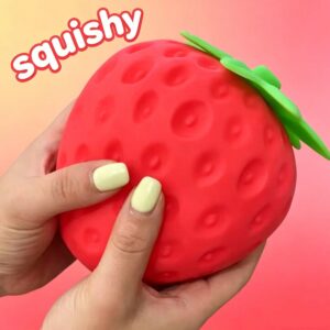 Squishy géant fraise à montée lente